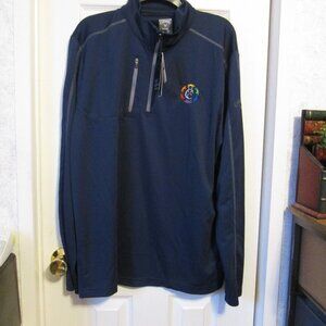 NWT Callaway Men's Golf 1/4 Zip Navy Top Size Large